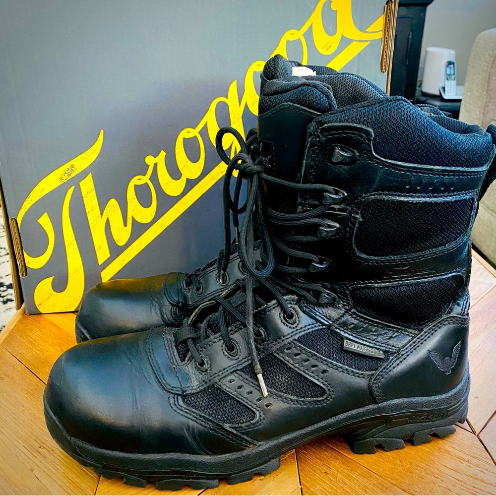 Thorogood Deuce Z-Trac 8” Waterproof Side Zip Safety Toe Boot Mens Size 12